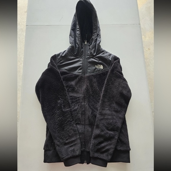 The North Face Fleece Hoodie Jacket Women S Black Full Zip Logo Cozy Excellent - Picture 2 of 14